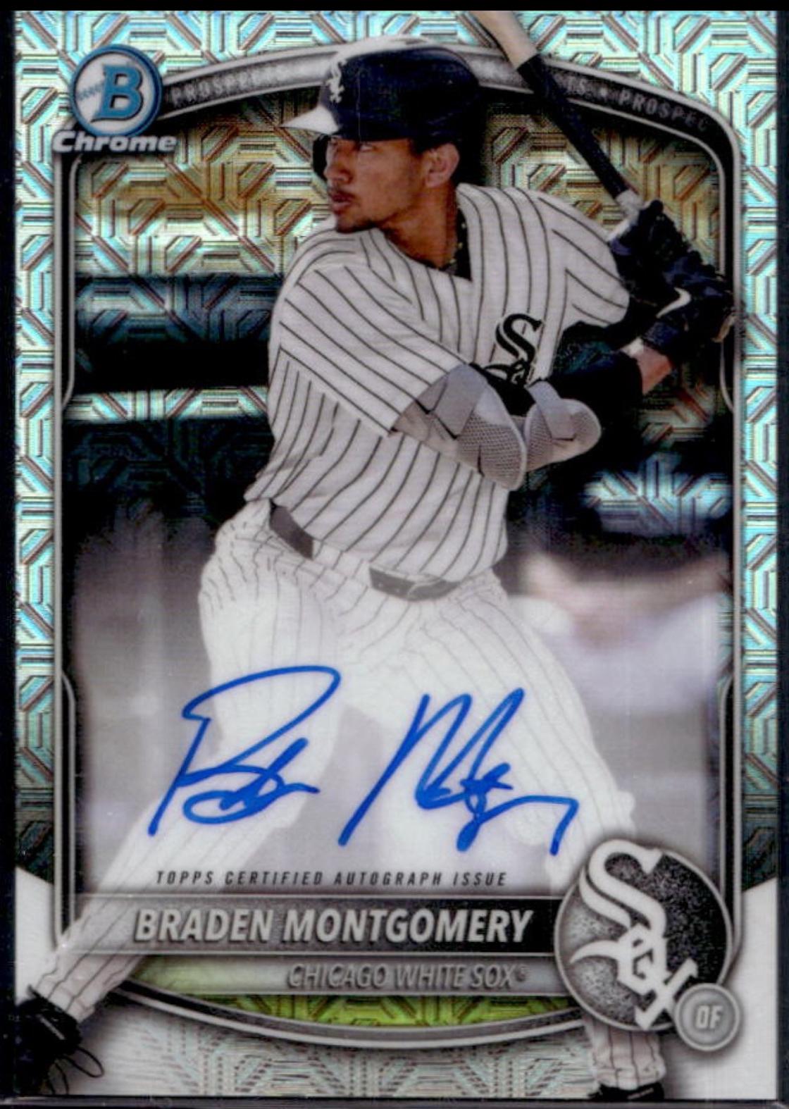 Braden Montgomery [Yellow Mega Refractor] #BMA-BM