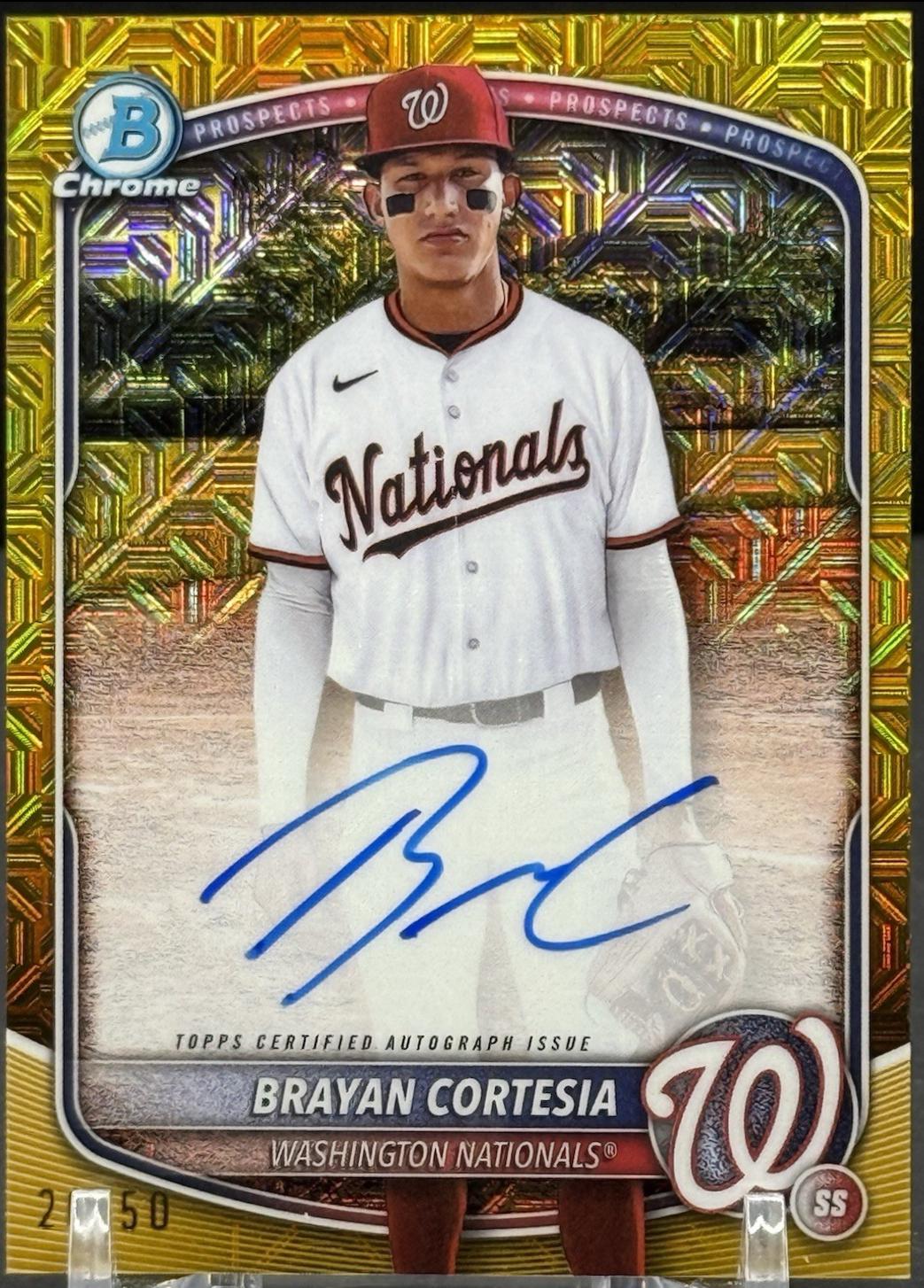 Brayan Cortesia [Gold Mega Refractor] #BMA-BC