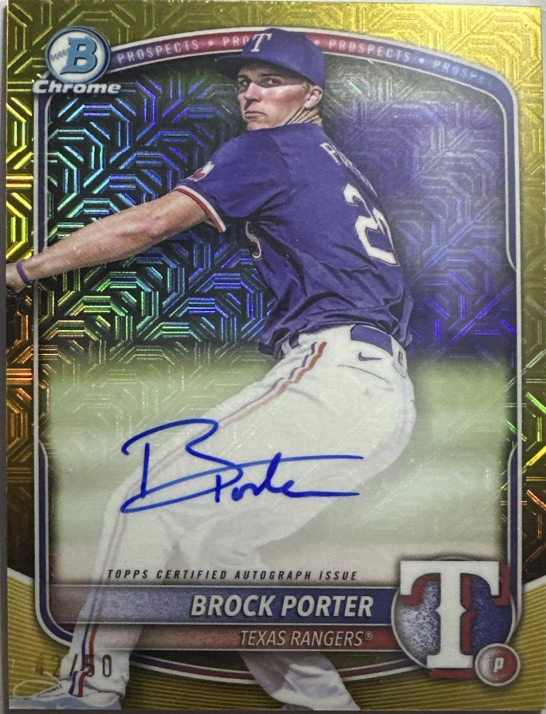 Brock Porter [Gold Mega Refractor] #BMA-BP