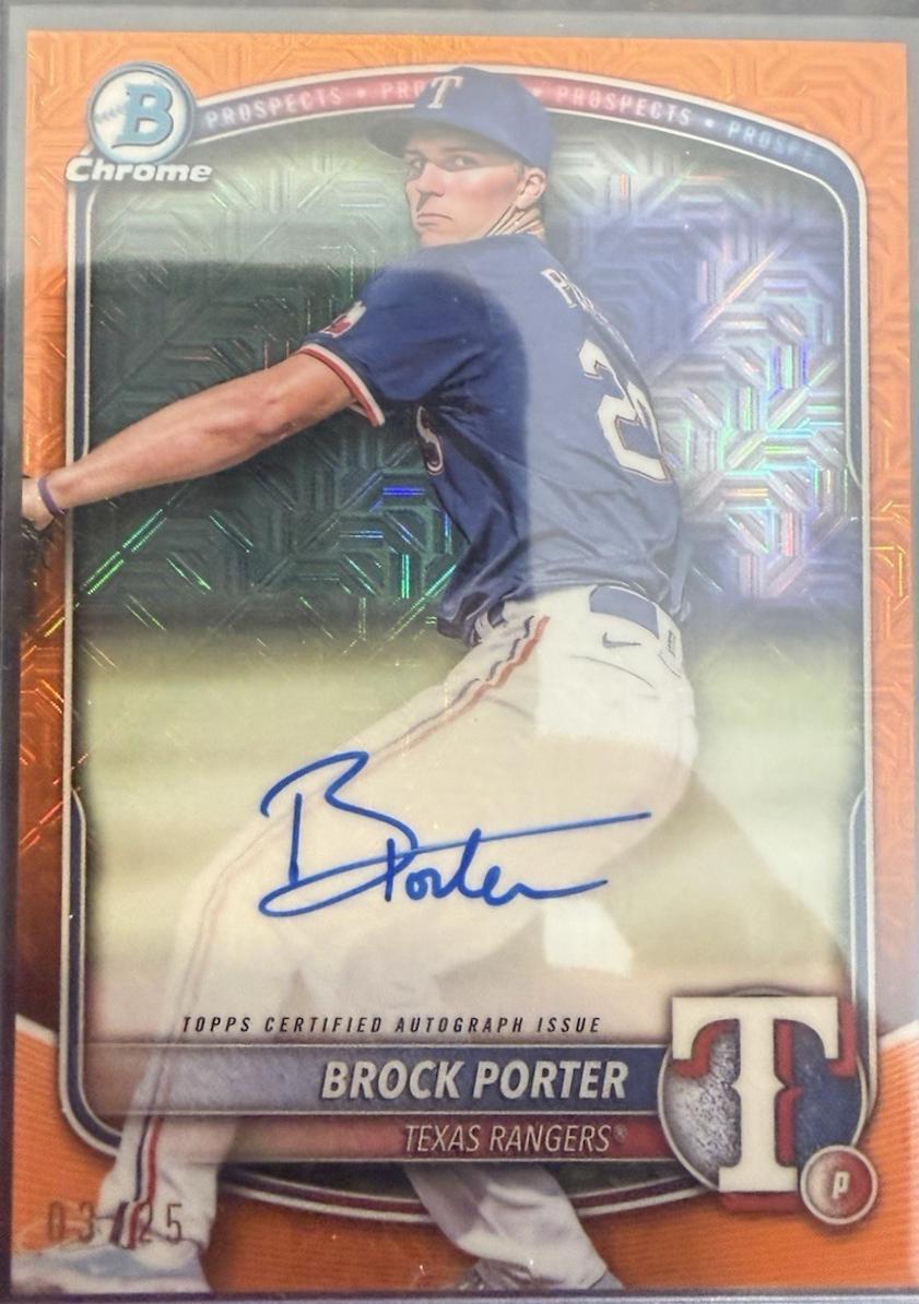 Brock Porter [Orange Mega Refractor] #BMA-BP