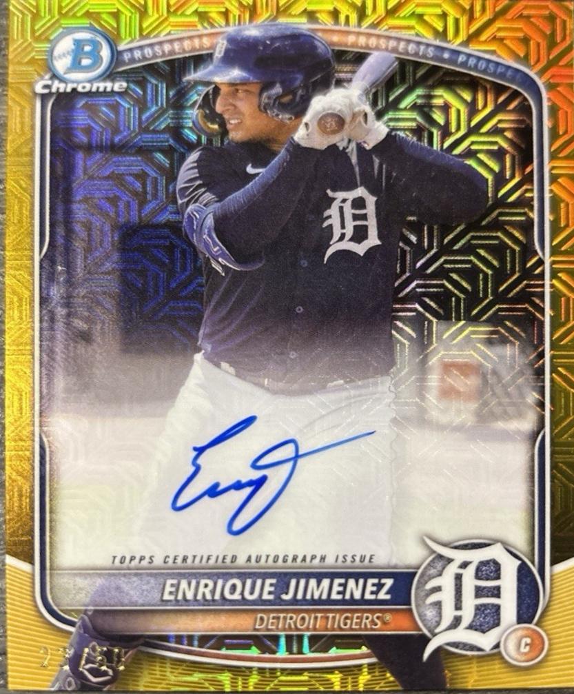Enrique Jimenez [Gold Mega Refractor] #BMA-EJ