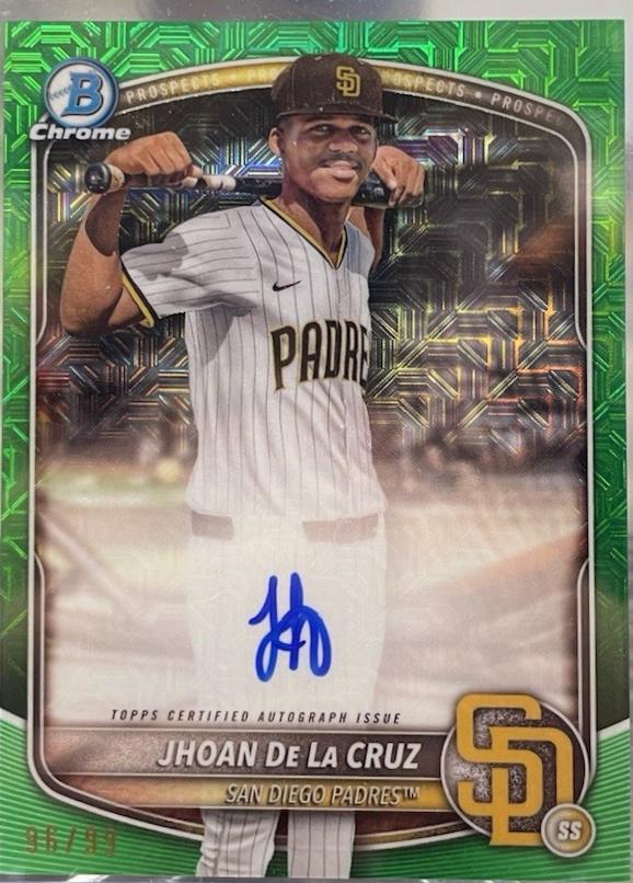 Jhoan De La Cruz [Green Mega Refractor] #BMA-JD