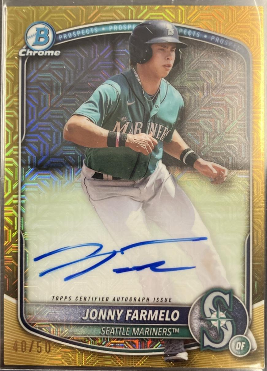 Jonny Farmelo [Gold Mega Refractor] #BMA-JFA