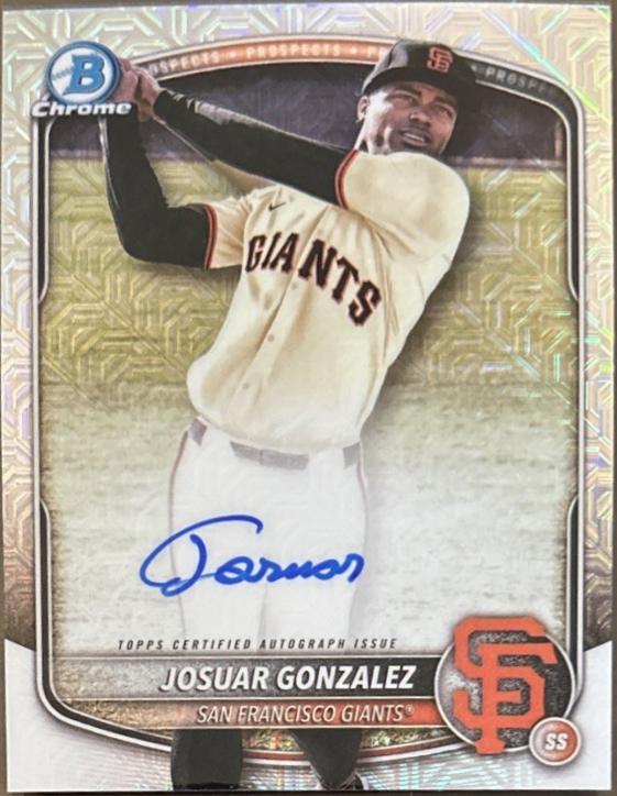 Josuar Gonzalez [Rose Gold Mojo Mega Refractor] #BMA-JG
