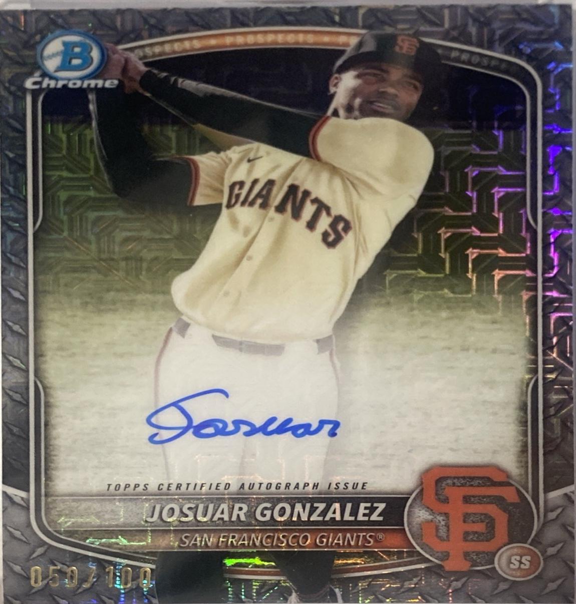 Josuar Gonzalez [Steel Metal Mega Refractor] #BMA-JG