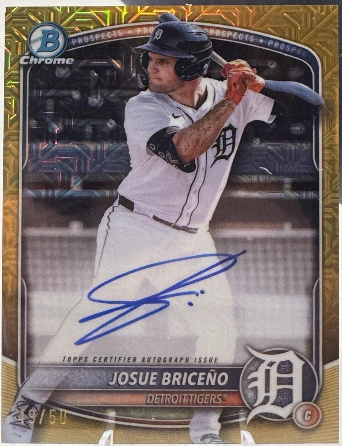 Josue Briceno [Gold Mega Refractor] #BMA-JB