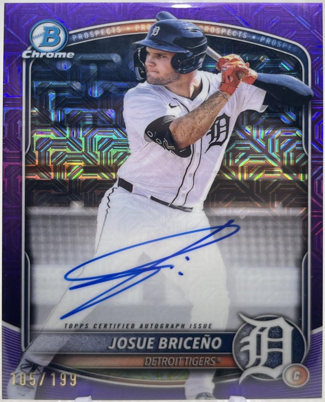 Josue Briceno [Purple Mega Refractor] #BMA-JB