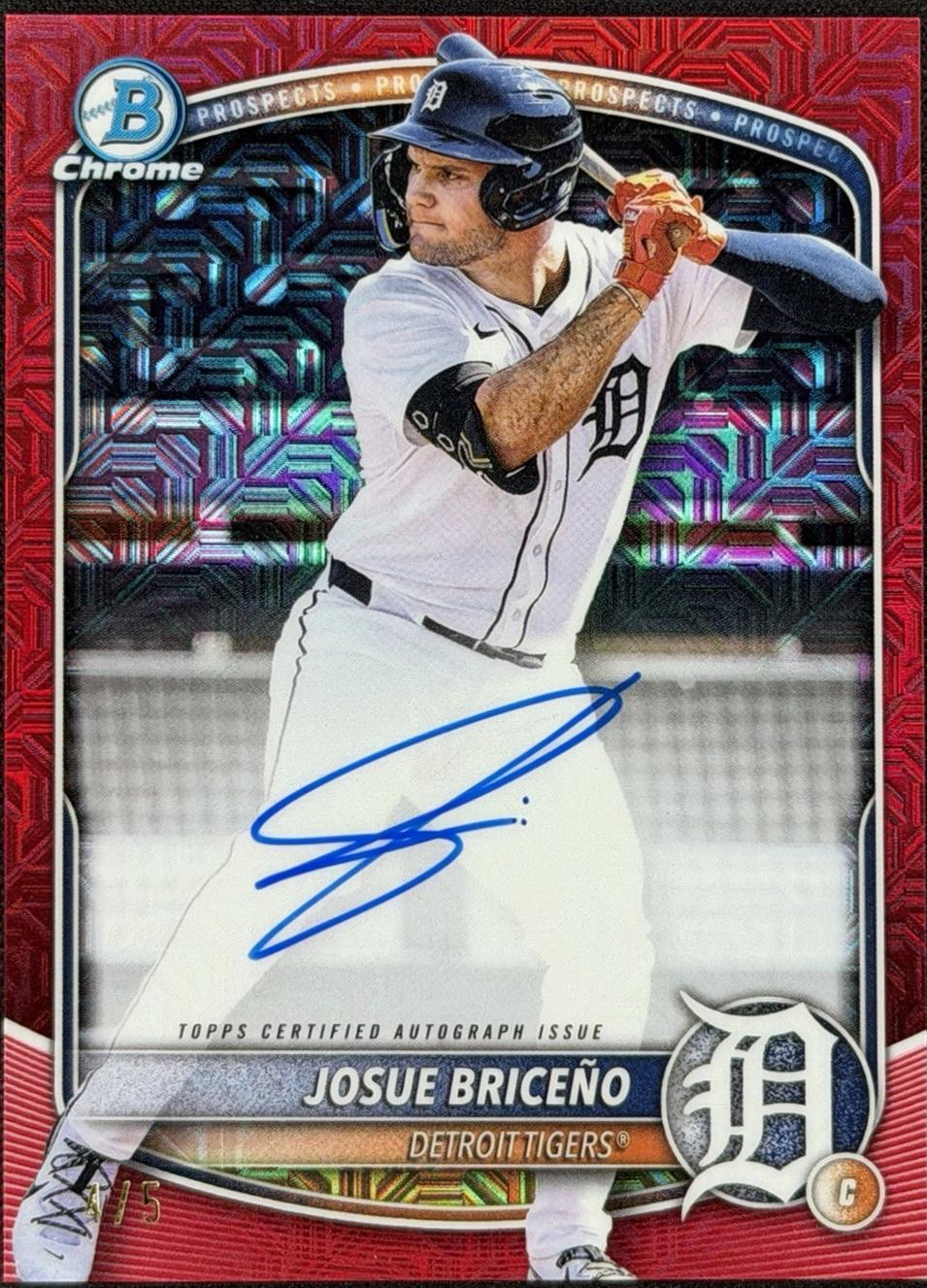 Josue Briceno [Red Mega Refractor] #BMA-JB