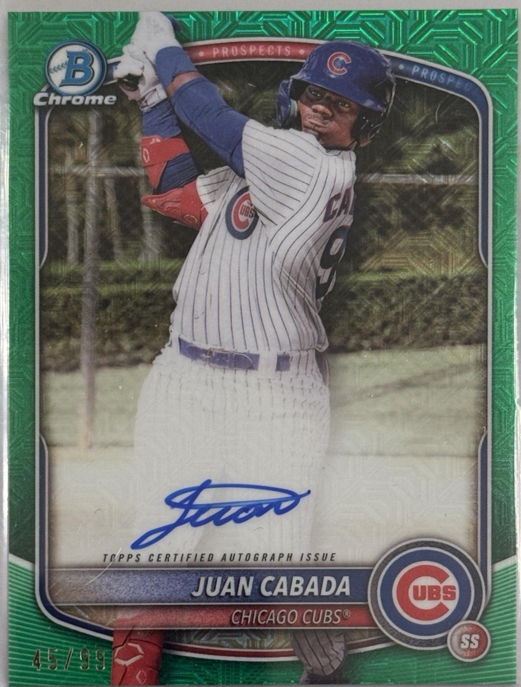Juan Cabada [Green Mega Refractor] #BMA-JC