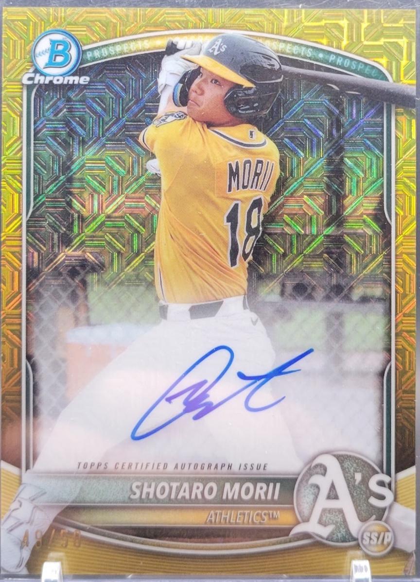 Shotaro Morii [Gold Mega Refractor] #BMA-SM