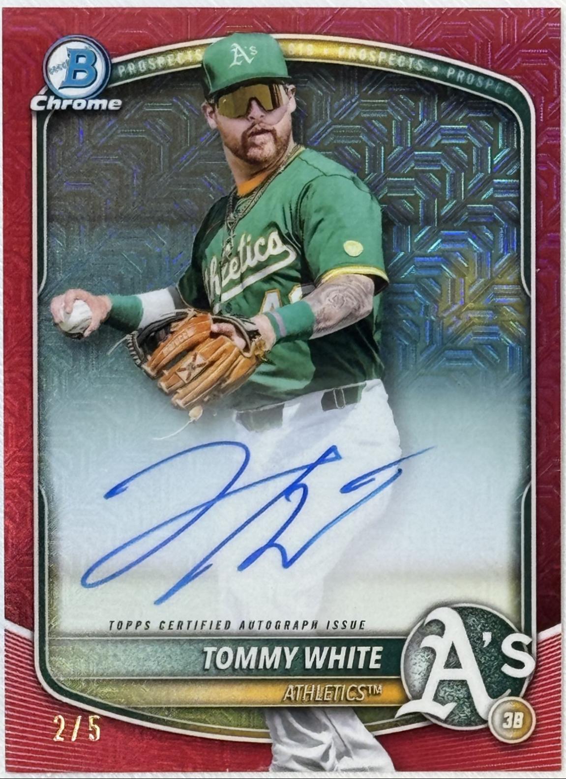 Tommy White [Red Mega Refractor] #BMA-TW