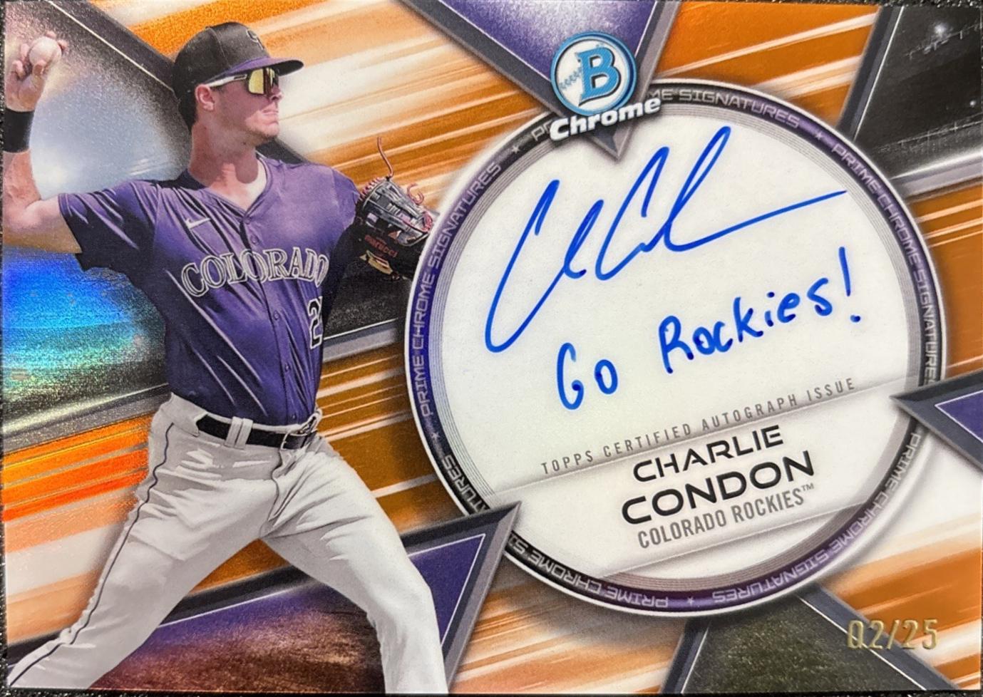 Charlie Condon [Orange Refractor] #PCS-CC