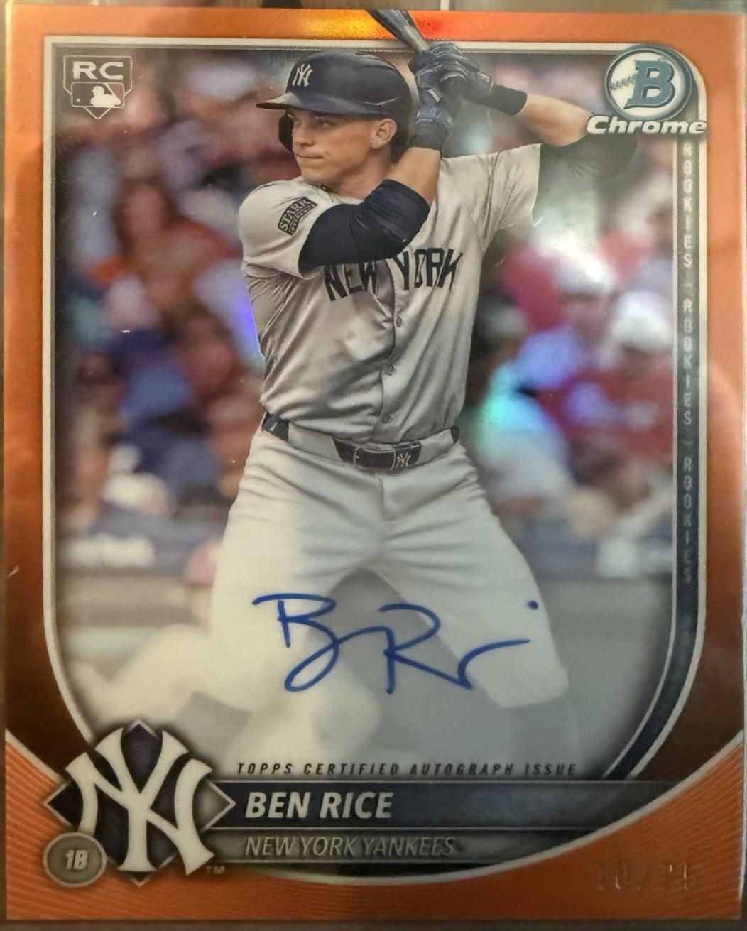 Ben Rice [Orange Refractor] #CRA-BR