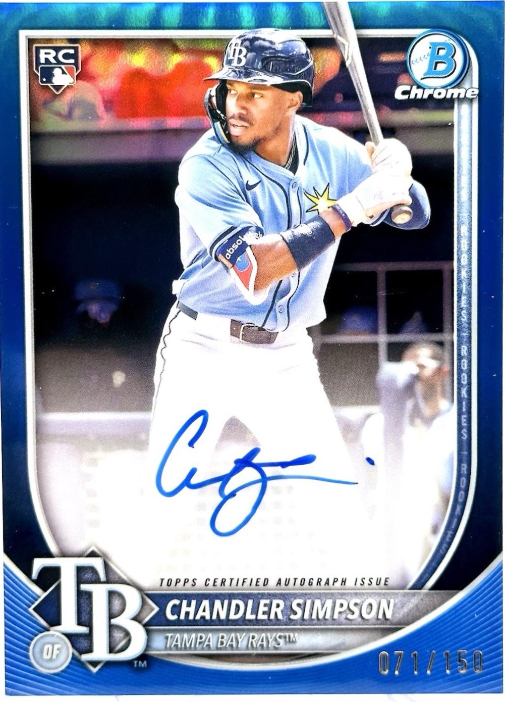 Chandler Simpson [Blue Refractor] #CRA-CS