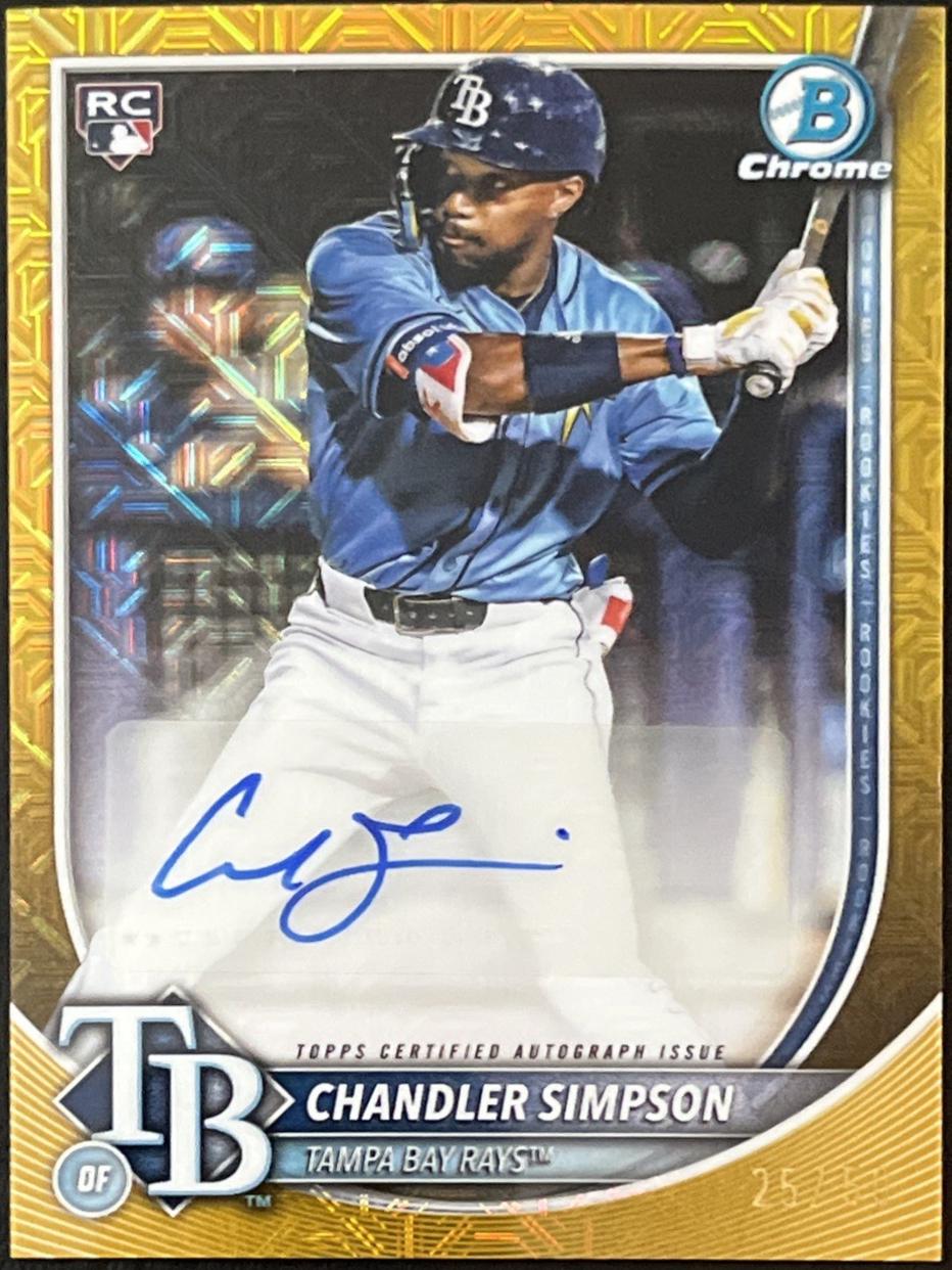 Chandler Simpson [Gold Mojo Refractor] #CRA-CSI