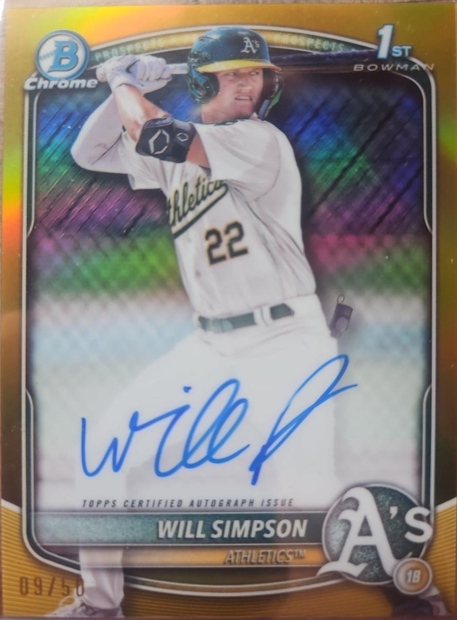 Chandler Simpson [Gold Refractor] #CRA-CS
