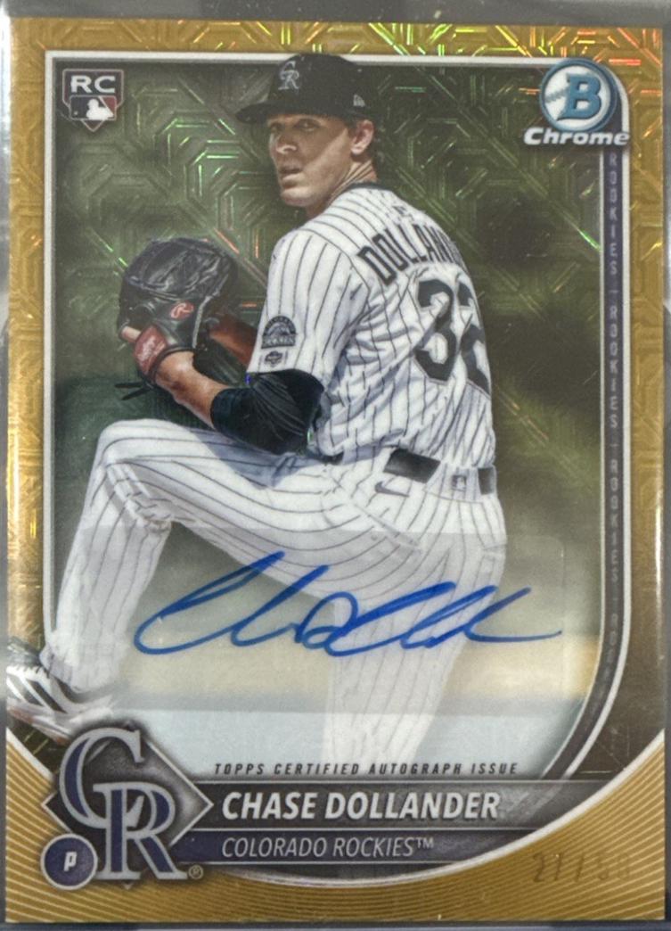 Chase Dollander [Gold Mojo Refractor] #CRA-CD