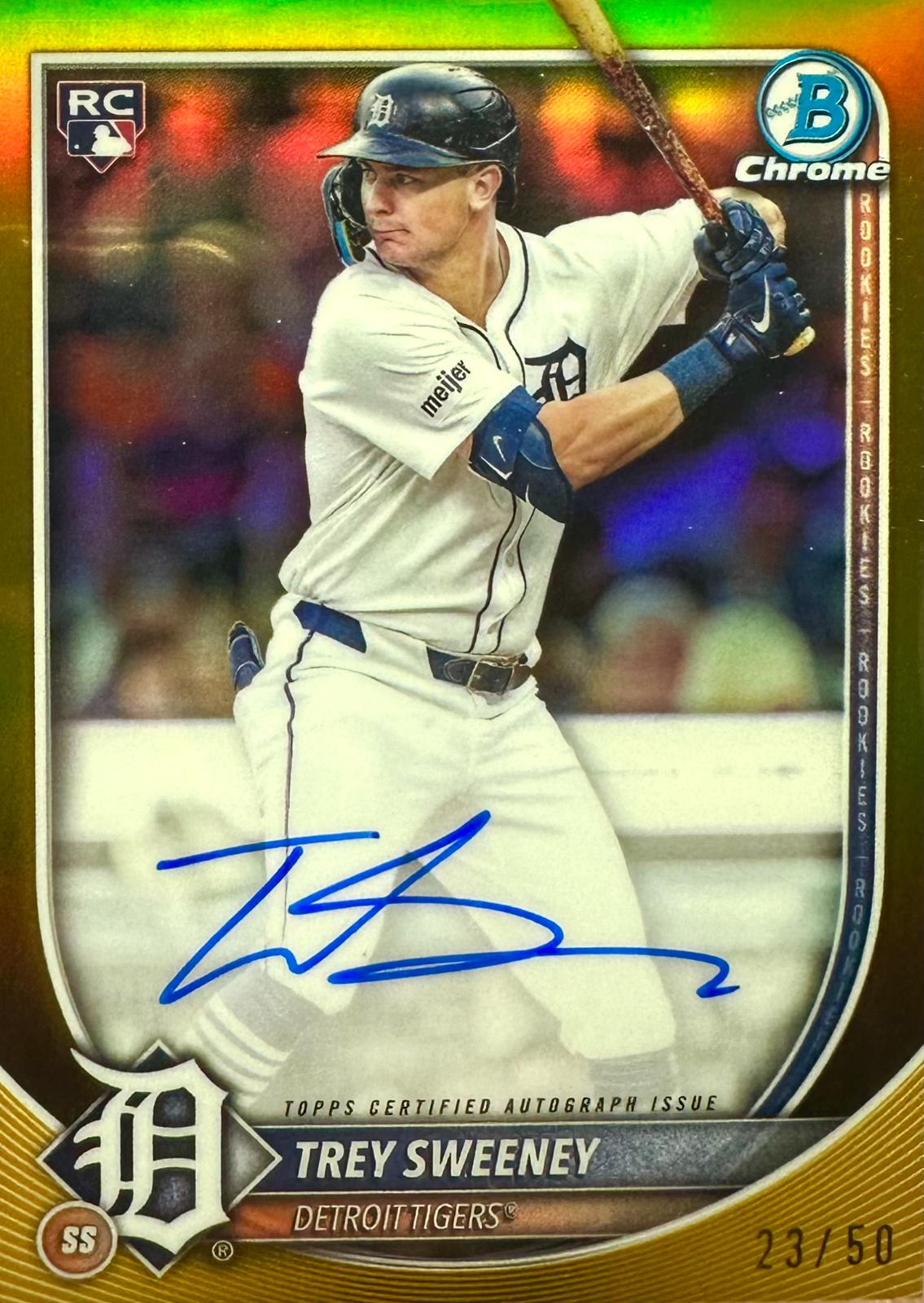 Trey Sweeney [Gold Refractor] #CRA-TS