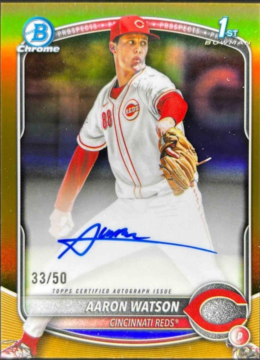 Aaron Watson [Gold Refractor] #CPA-AW