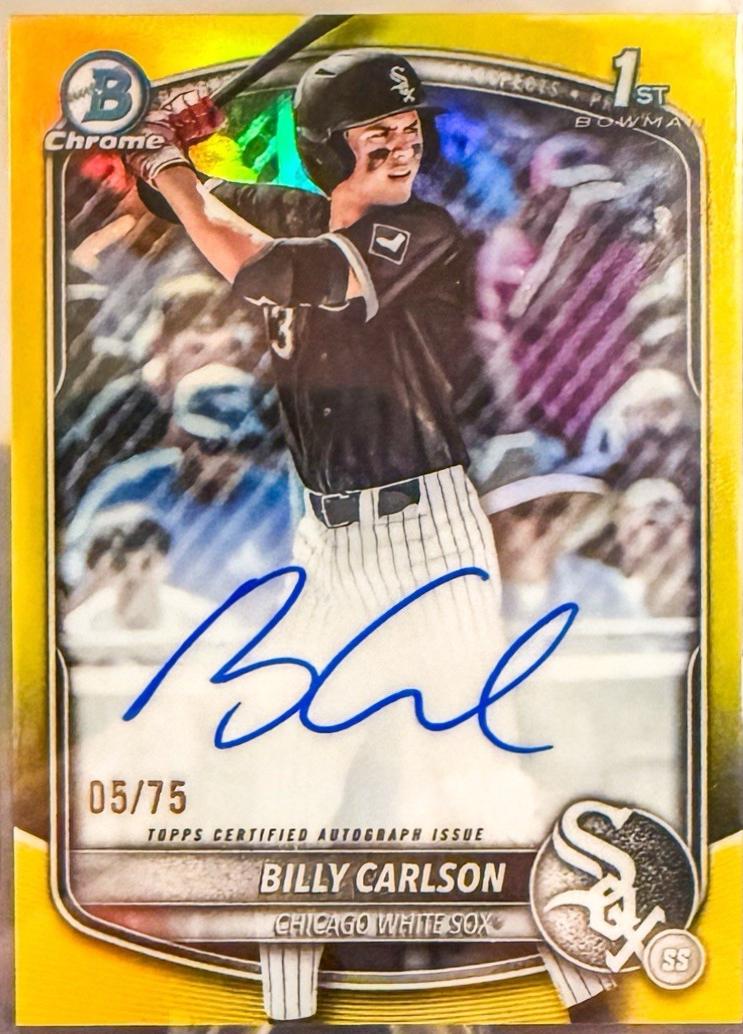 Billy Carlson [Yellow Refractor] #CPA-BC