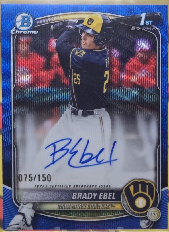 Brady Ebel [Blue Wave Refractor] #CPA-BE