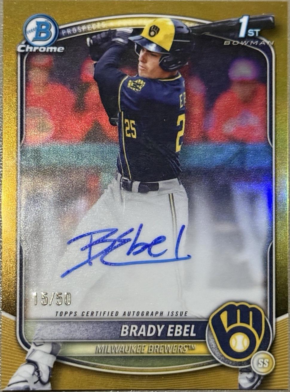 Brady Ebel [Gold Refractor] #CPA-BE