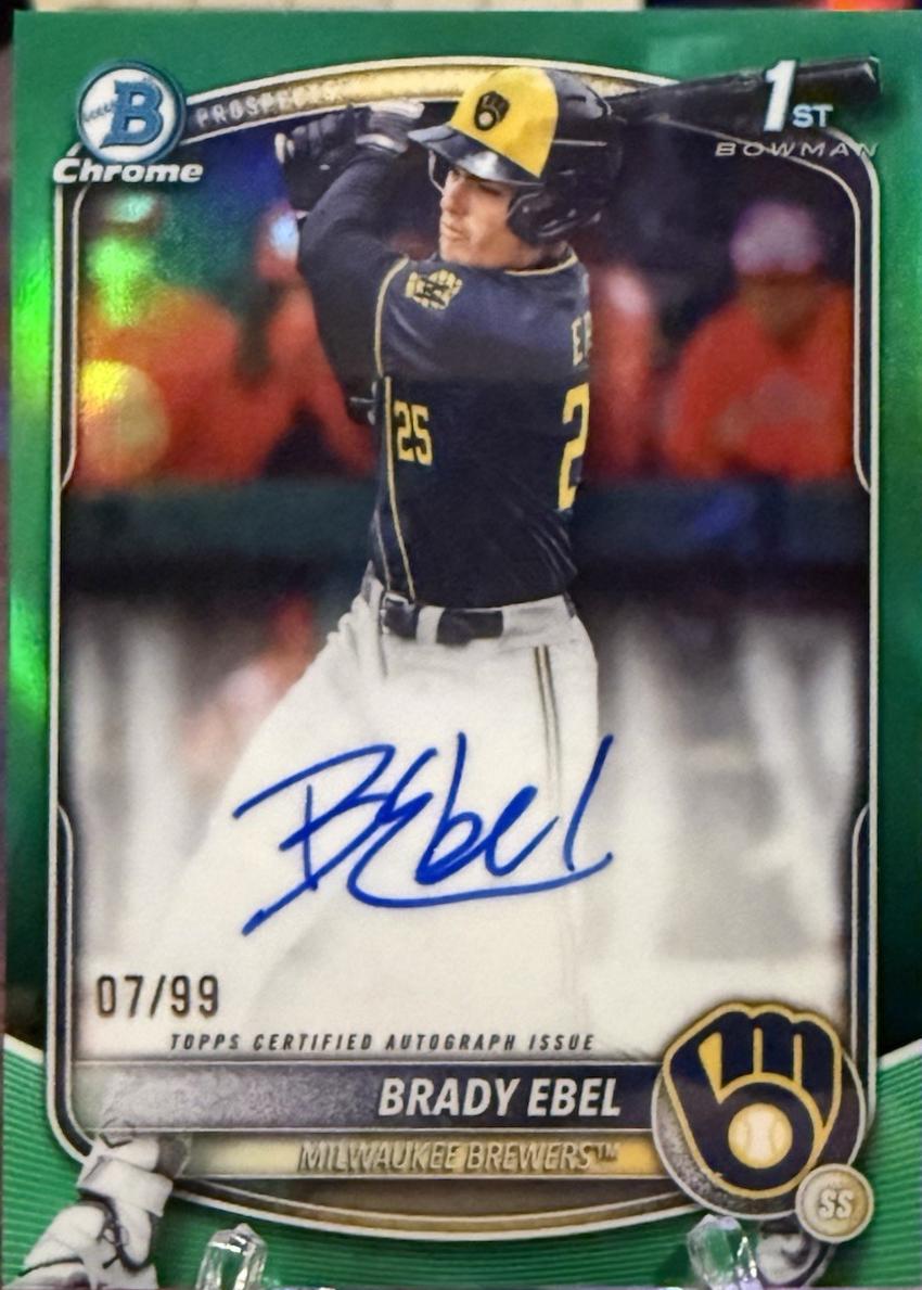 Brady Ebel [Green Refractor] #CPA-BE