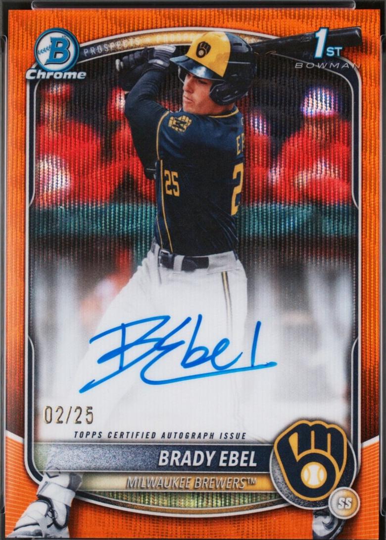 Brady Ebel [Orange Wave Refractor] #CPA-BE