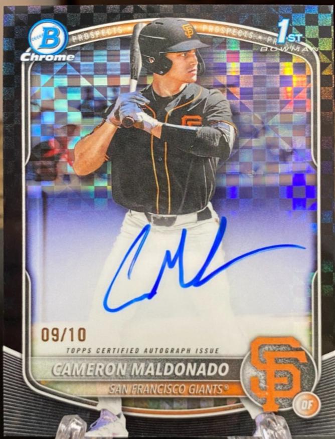 Cameron Maldonado [Black X-Fractor] #CPA-CMA