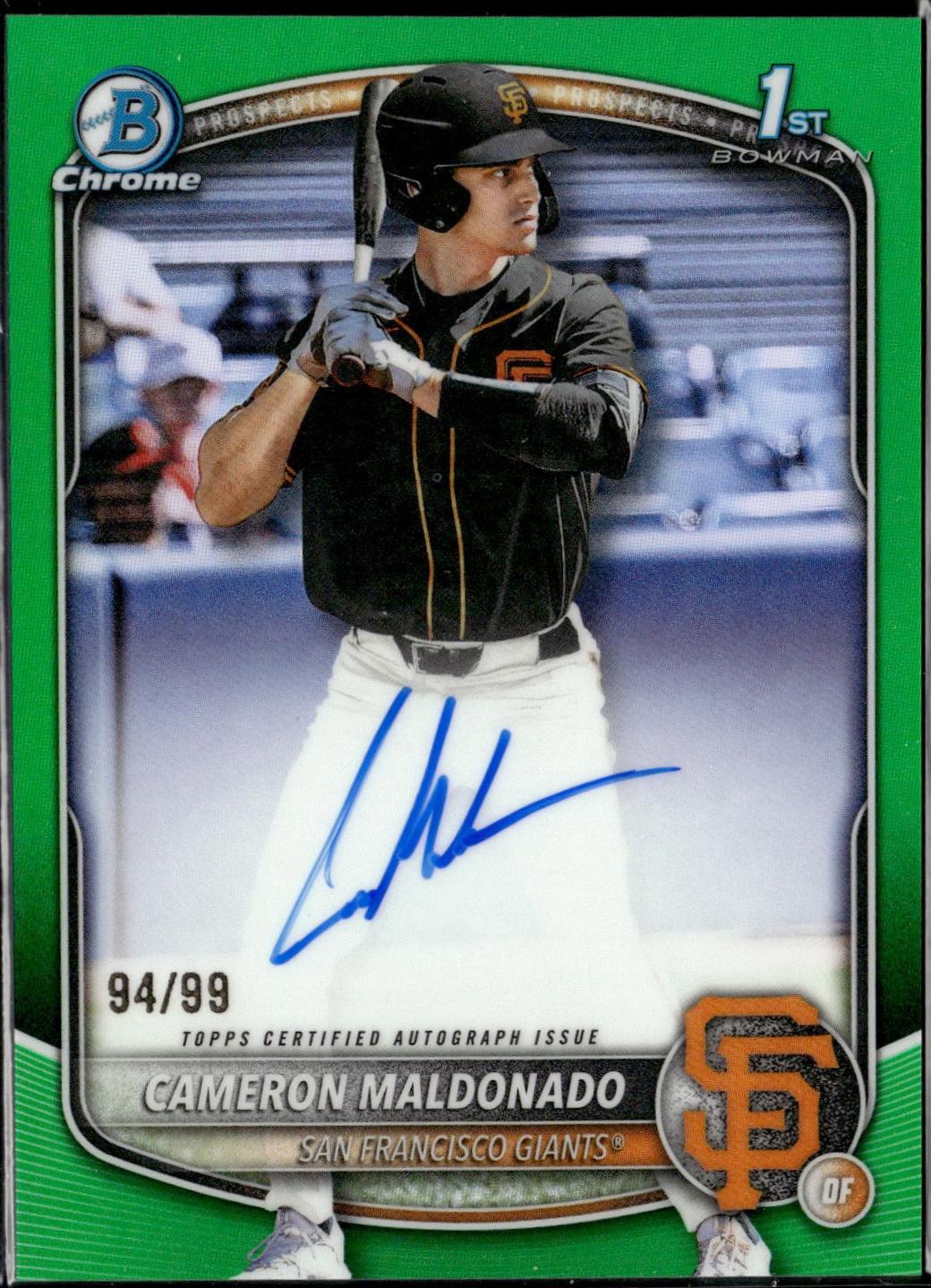 Cameron Maldonado [Green Refractor] #CPA-CMA