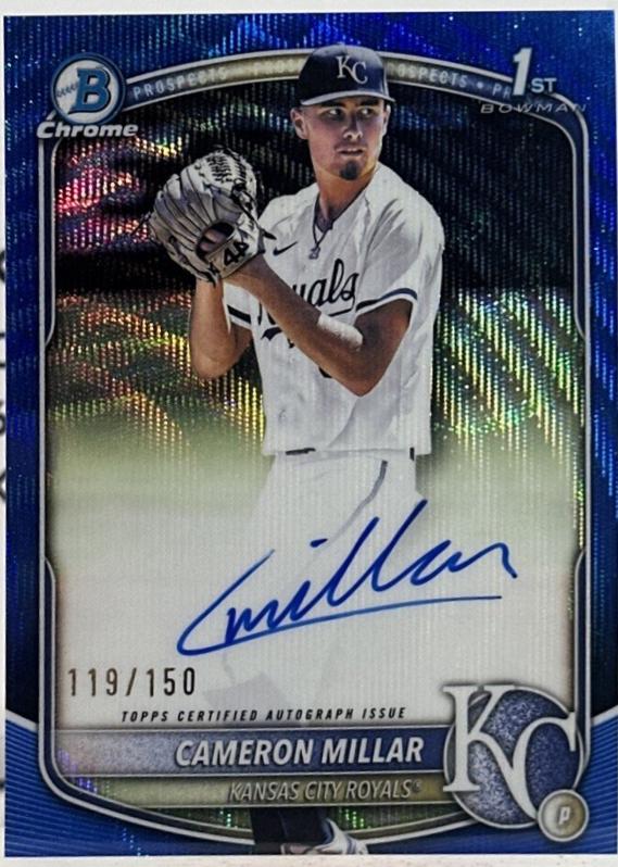Cameron Millar [Blue Wave Refractor] #CPA-CMI