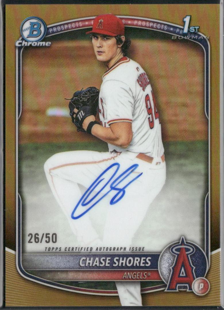 Chase Shores [Gold Refractor] #CPA-CS