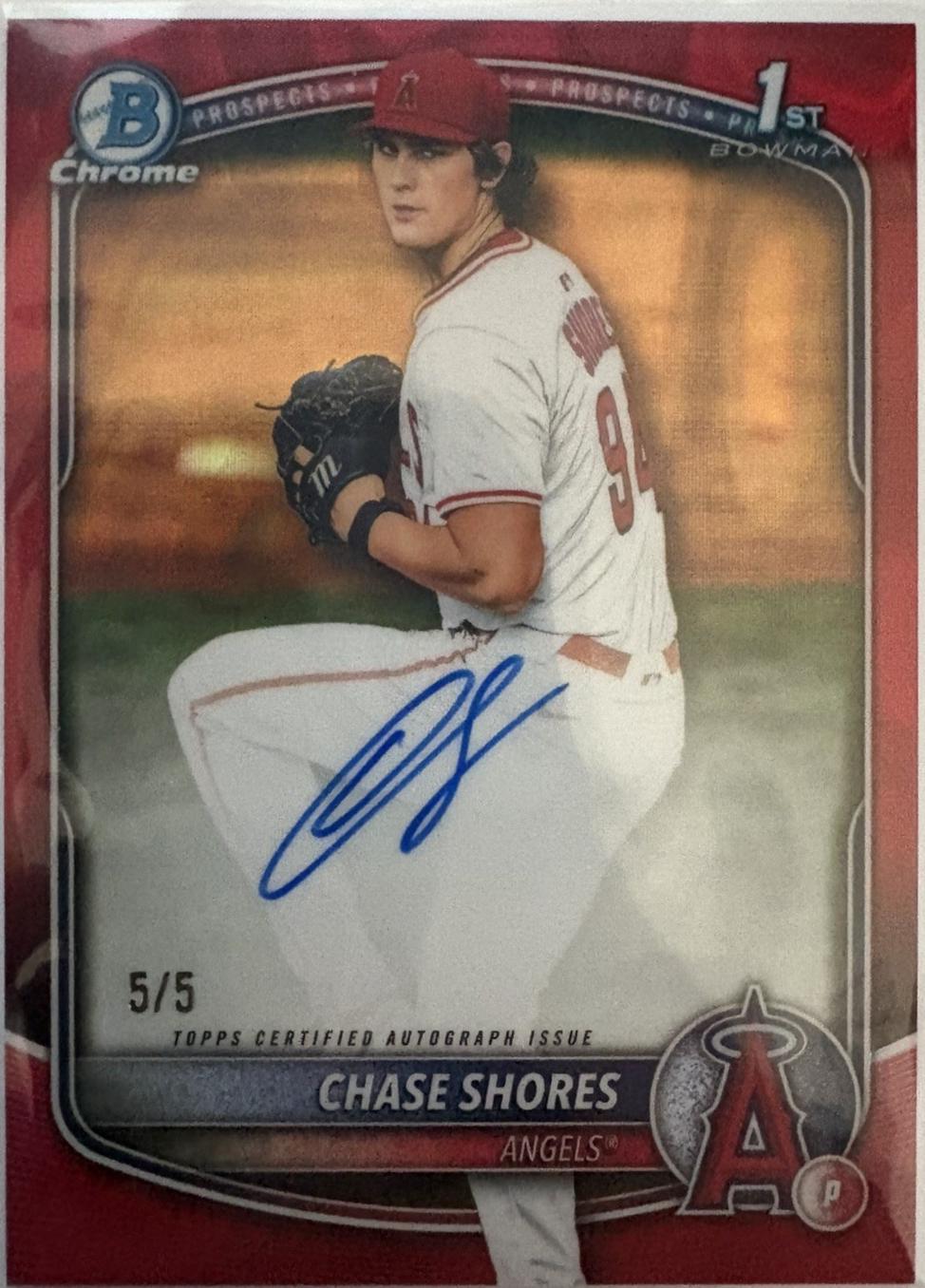 Chase Shores [Red Lava Refractor] #CPA-CS