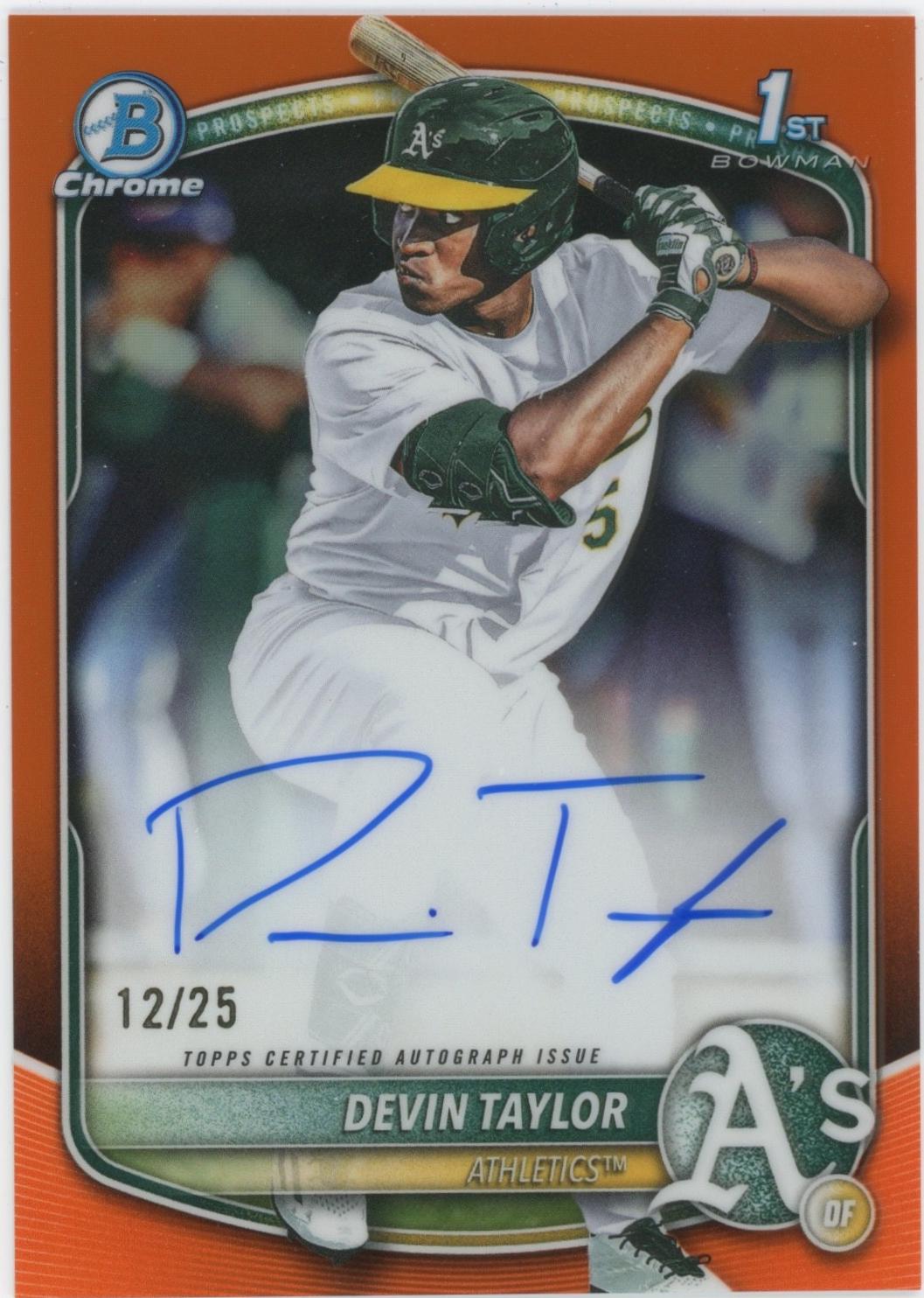 Devin Taylor [Orange Refractor] #CPA-DT
