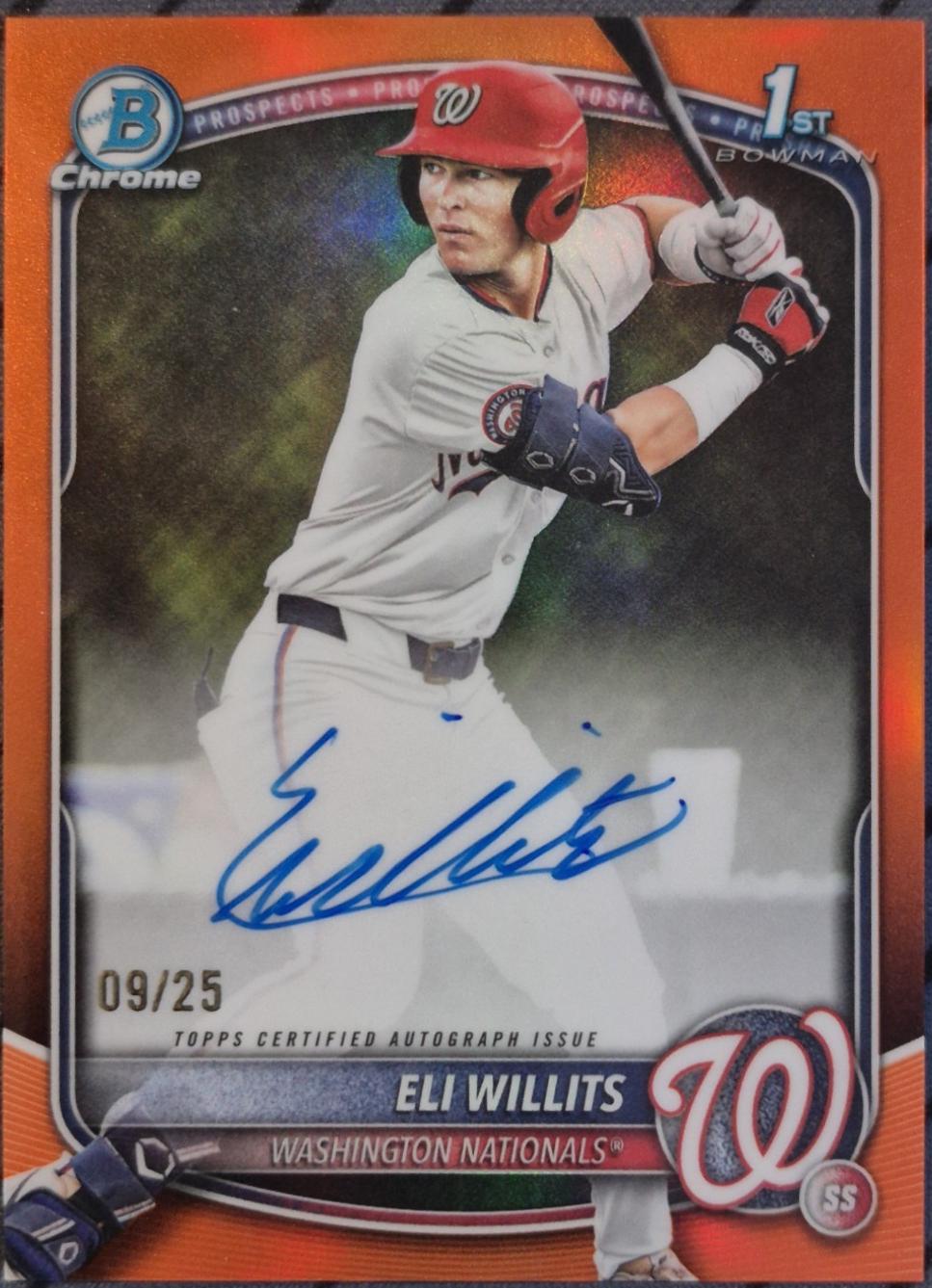 Eli Willits [Orange Wave Refractor] #CPA-EW