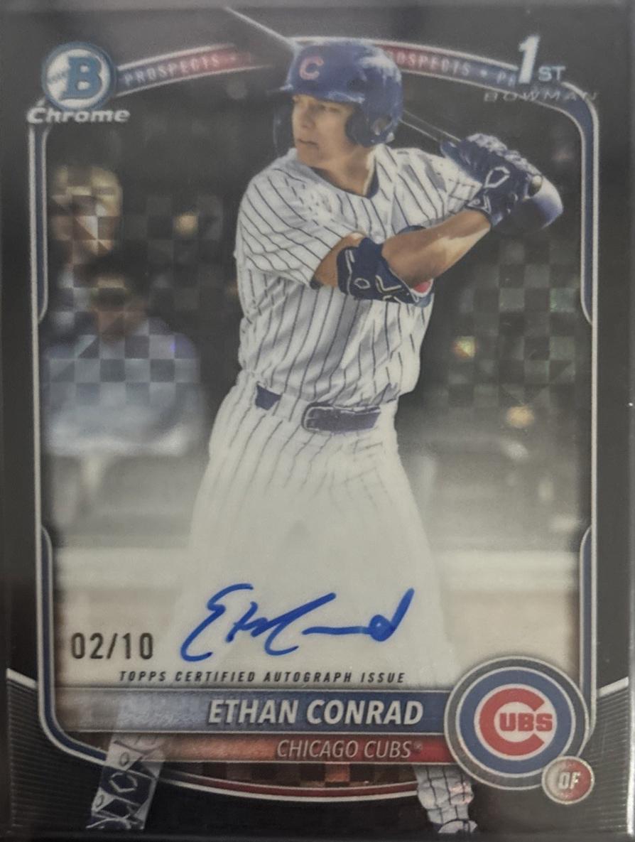 Ethan Conrad [Black X-Fractor] #CPA-EC