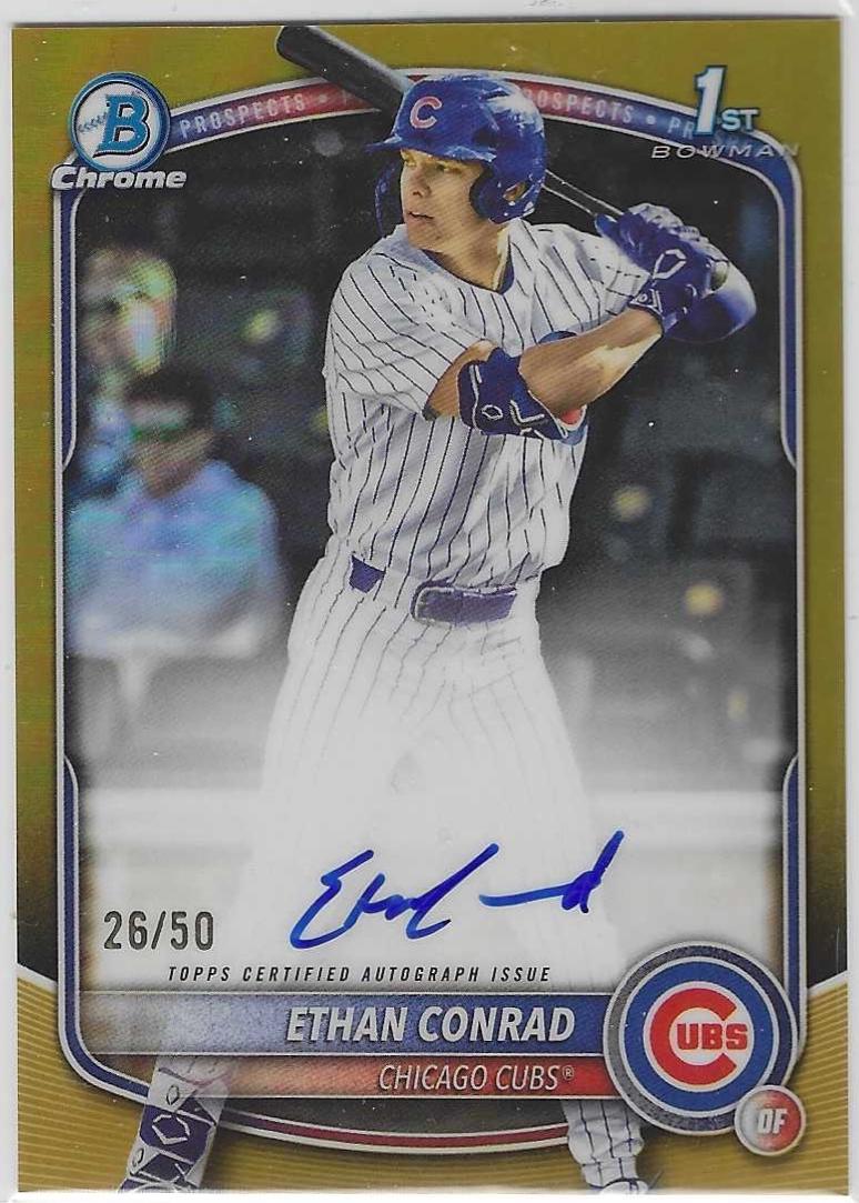 Ethan Conrad [Gold Refractor] #CPA-EC