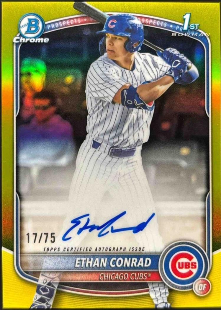 Ethan Conrad [Yellow Refractor] #CPA-EC