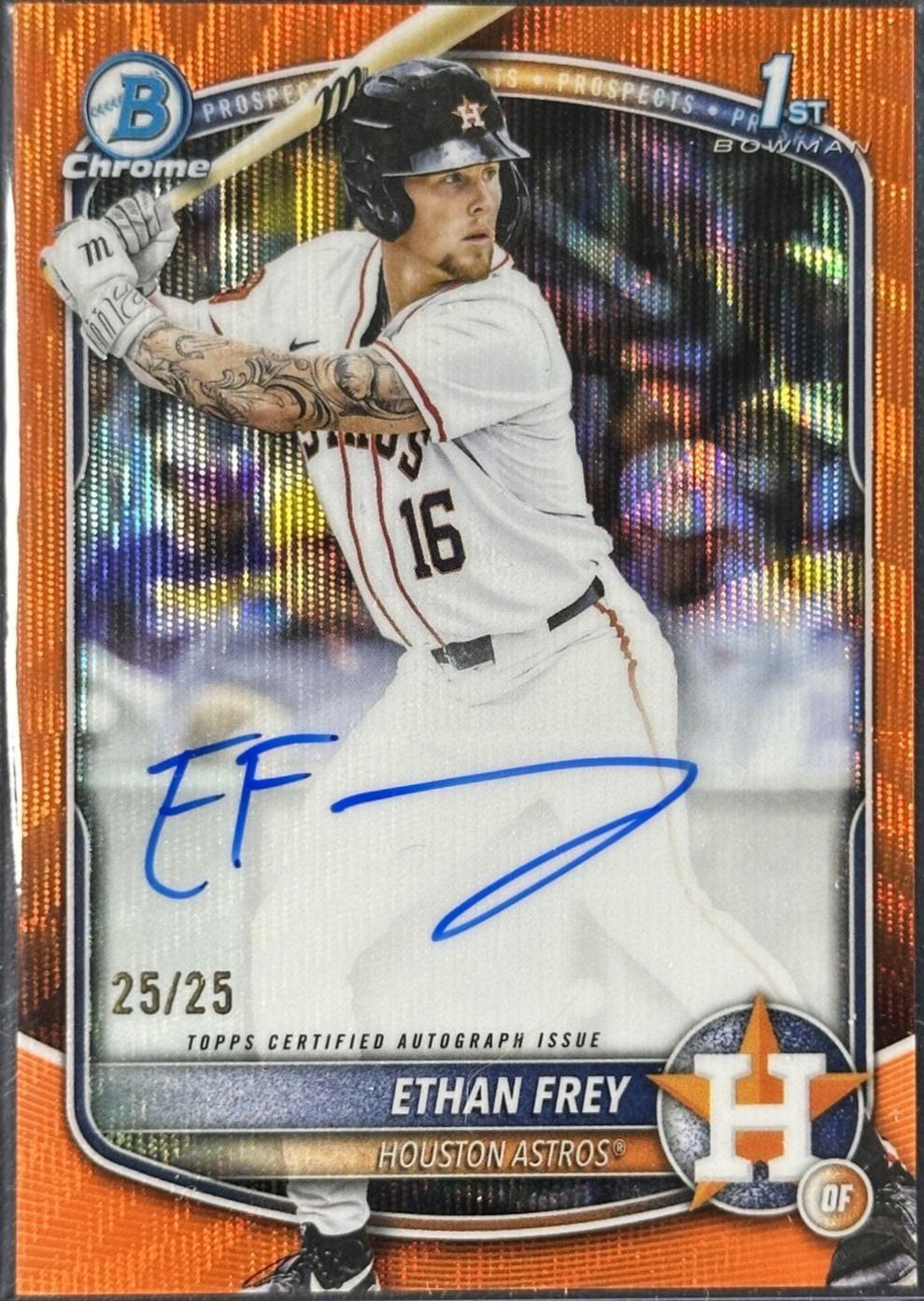 Ethan Frey [Orange Wave Refractor] #CPA-EF
