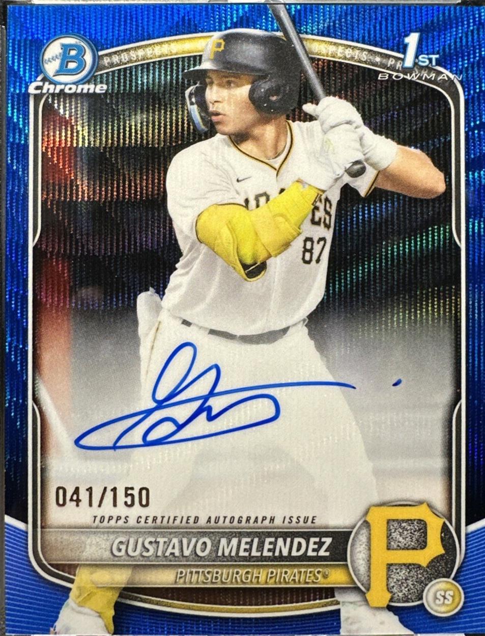 Gustavo Melendez [Blue Wave Refractor] #CPA-GM
