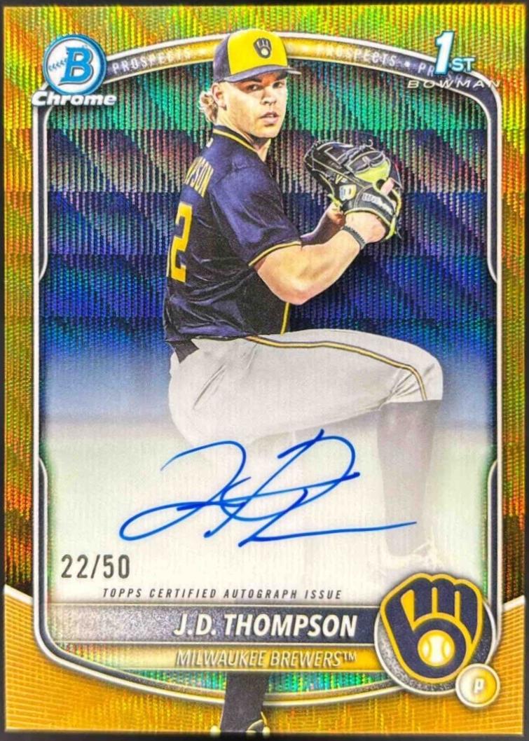 J.D. Thompson [Gold Wave Refractor] #CPA-JT