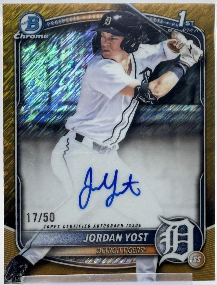 Jordan Yost [Gold Shimmer Refractor] #CPA-JY