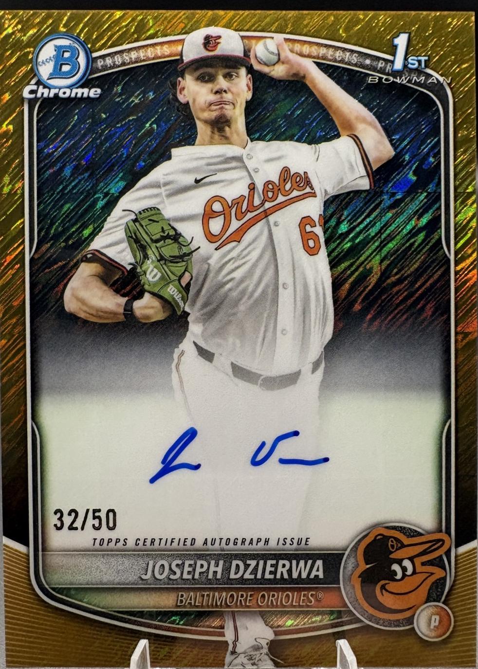 Joseph Dzierwa [Gold Shimmer Refractor] #CPA-JD
