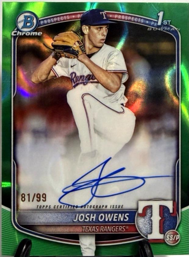 Josh Owens [Green Lava Refractor] #CPA-JO