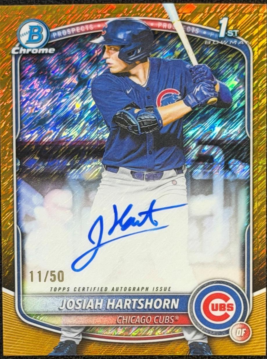 Josiah Hartshorn [Gold Shimmer Refractor] #CPA-JHA
