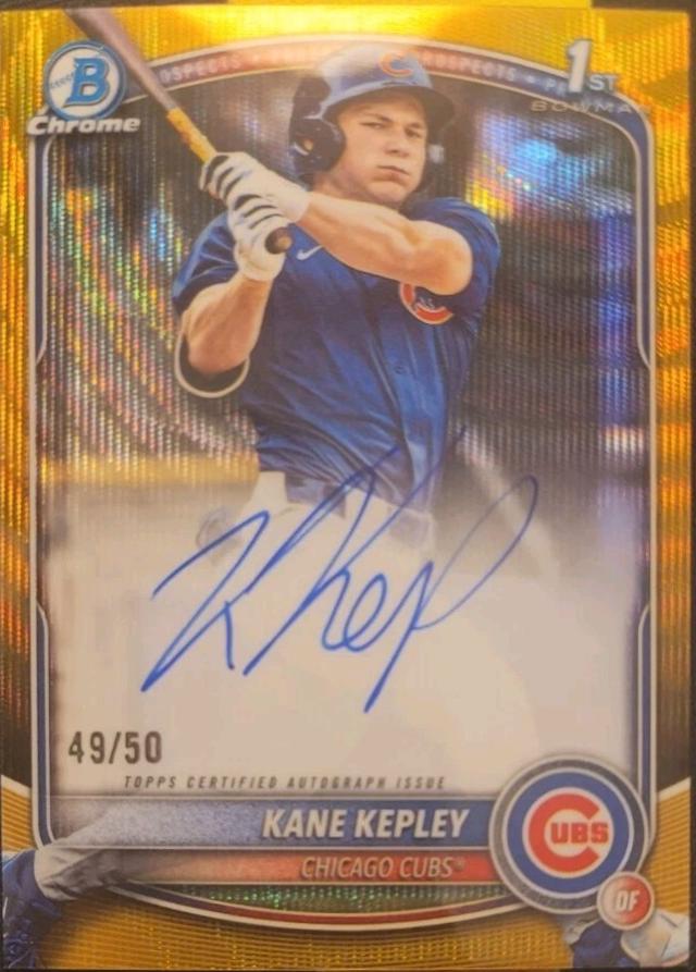 Kane Kepley [Gold Wave Refractor] #CPA-KK