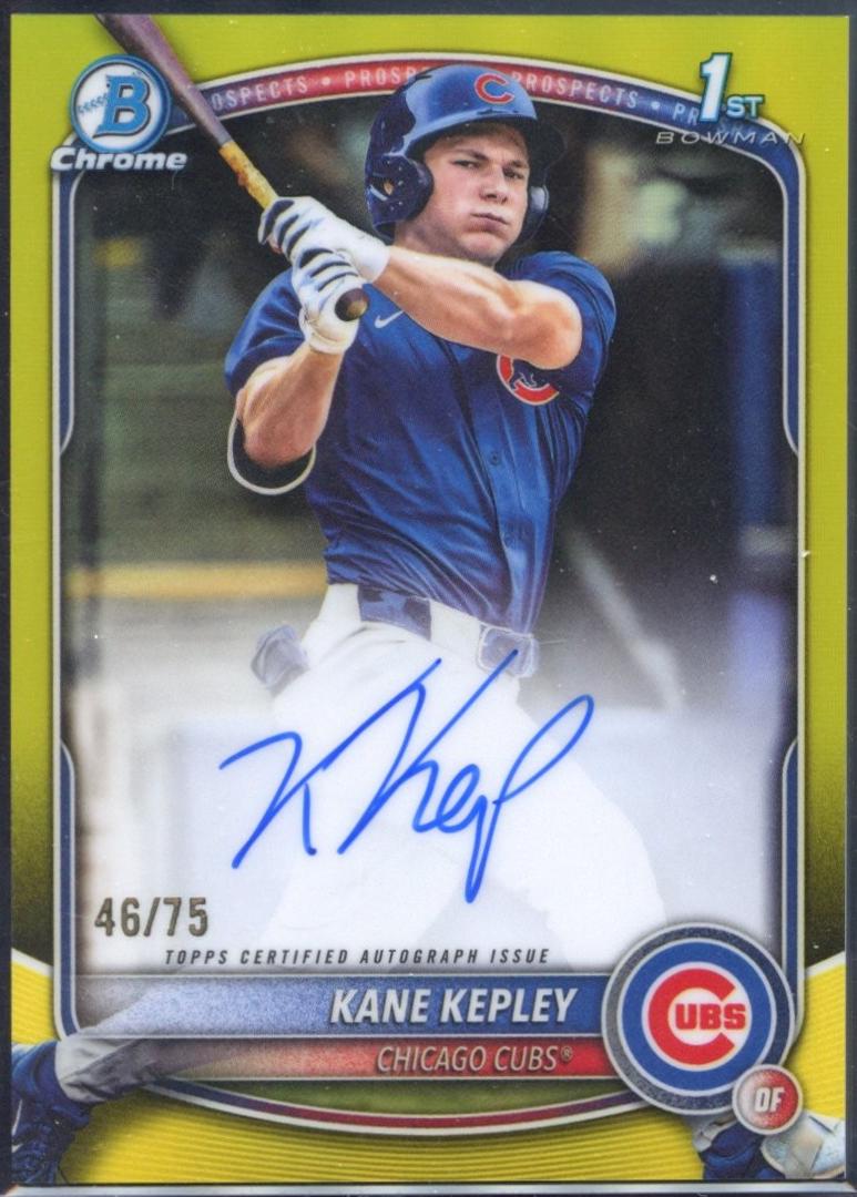 Kane Kepley [Yellow Refractor] #CPA-KK