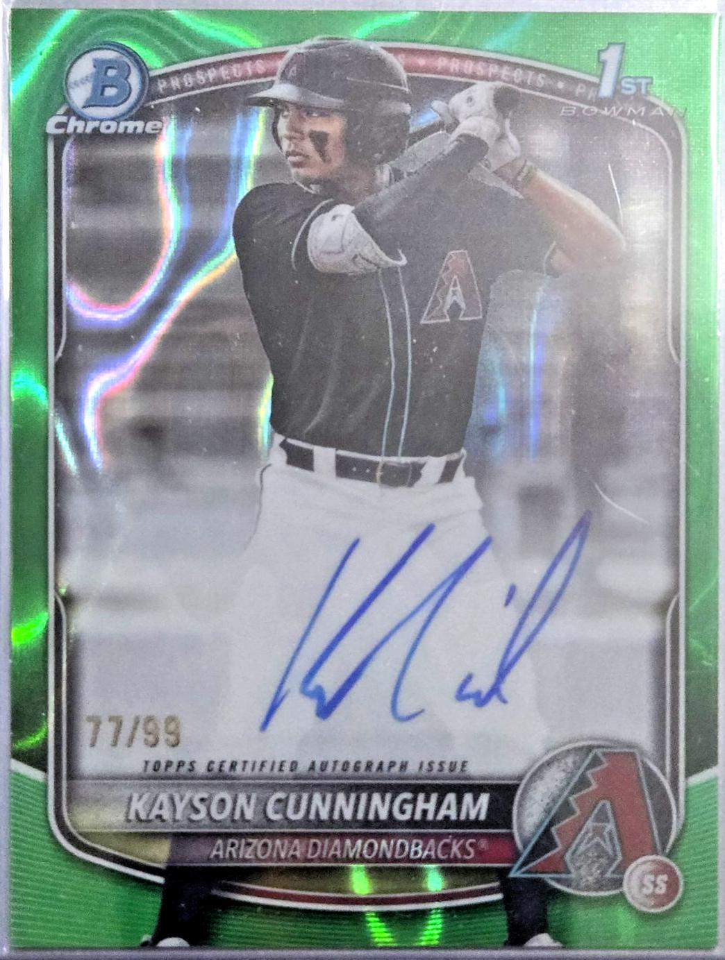 Kayson Cunningham [Green Lava Refractor] #CPA-KC