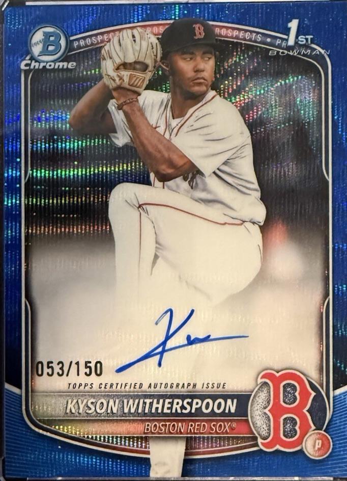 Kyson Witherspoon [Blue Wave Refractor] #CPA-KW