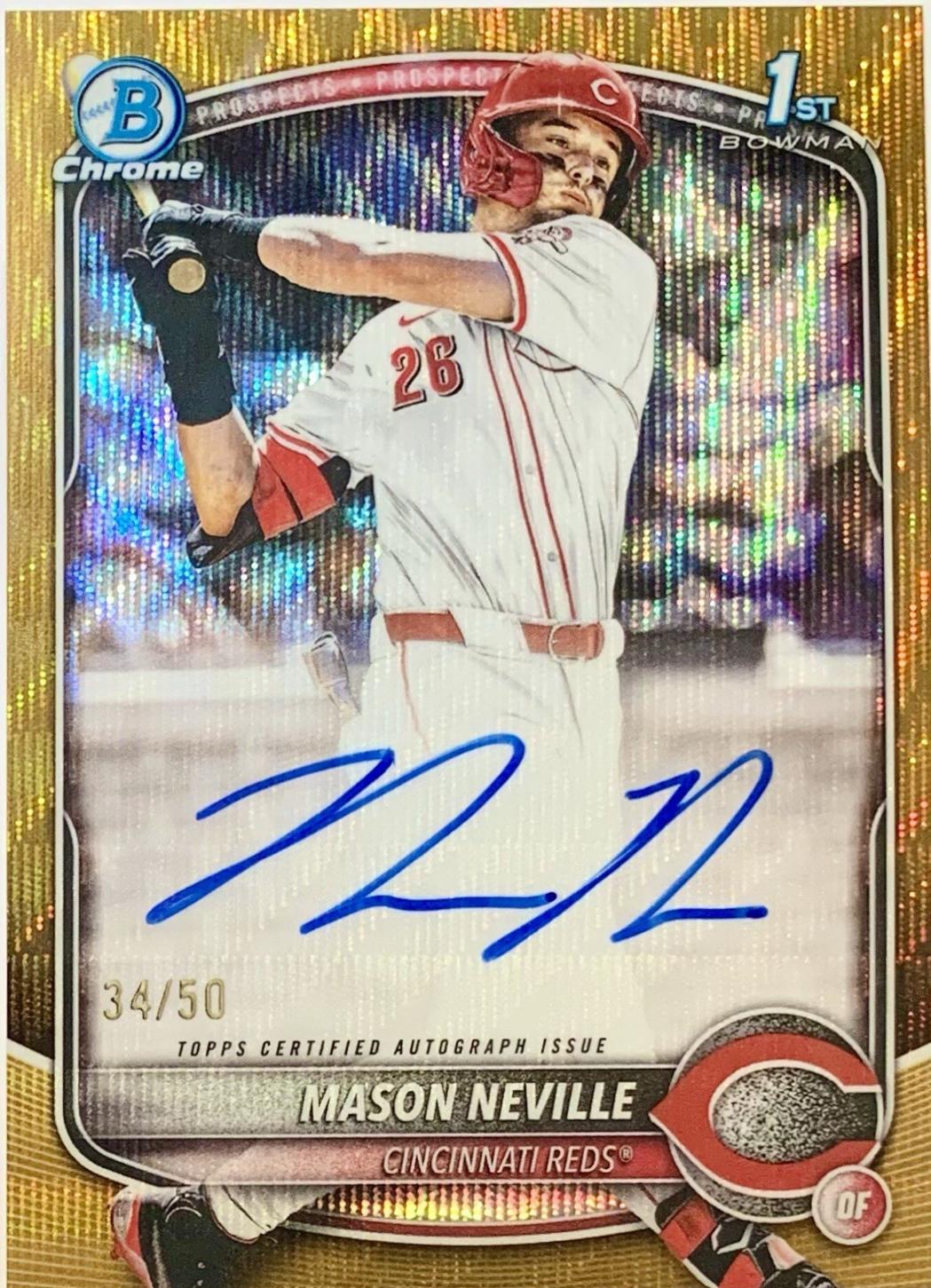 Mason Neville [Gold Wave Refractor] #CPA-MN